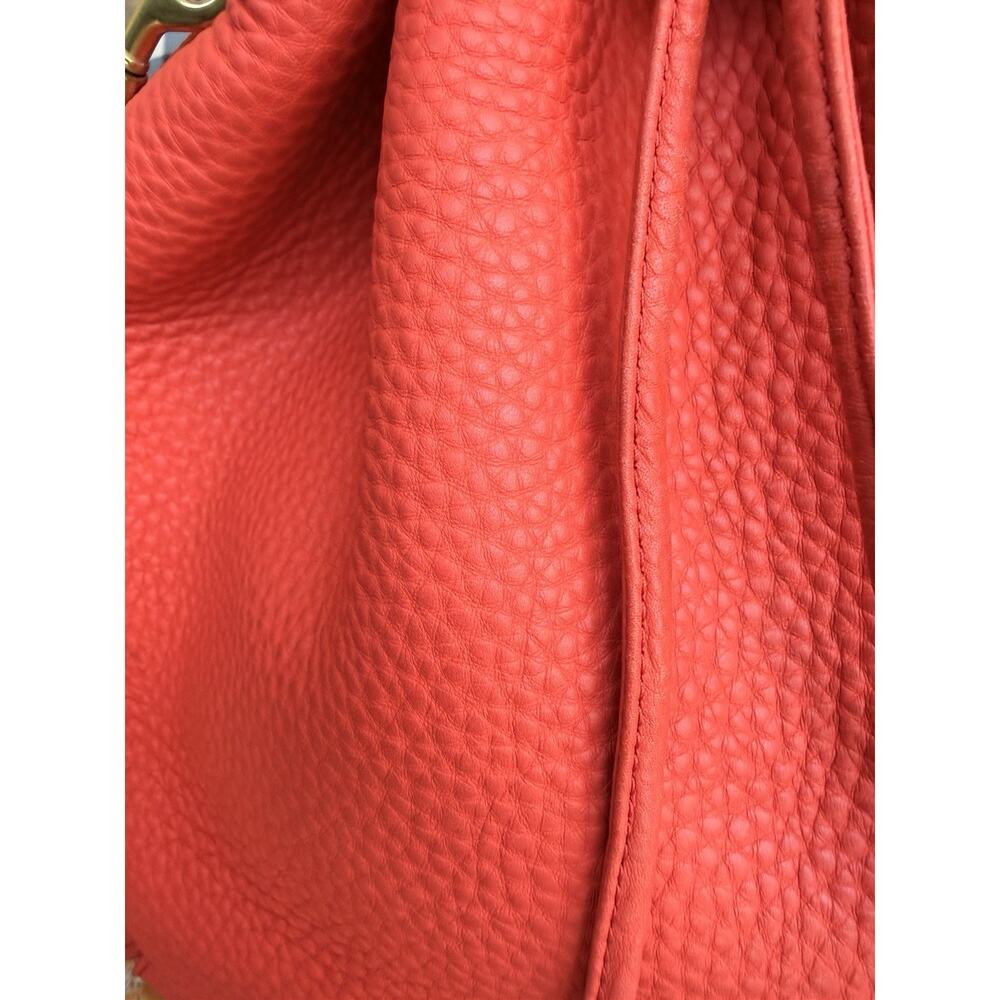 COACH Legacy Dream Soft Red Pebbled Leather Drawstring Bag 25306 Authentic - Picture 6 of 16